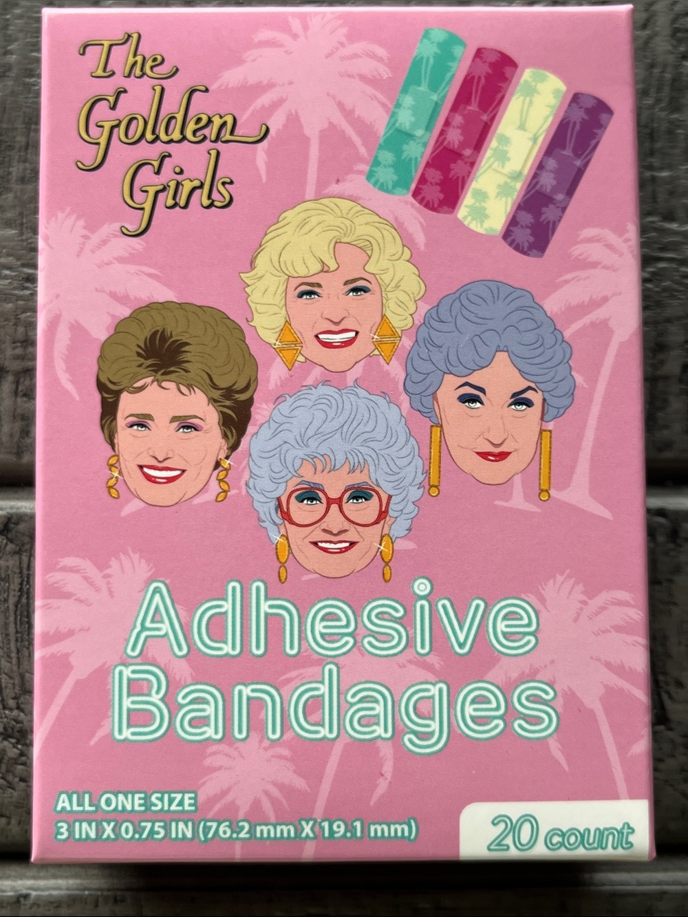 The Golden Girls Pink Adhesive Bandages - 20 Count